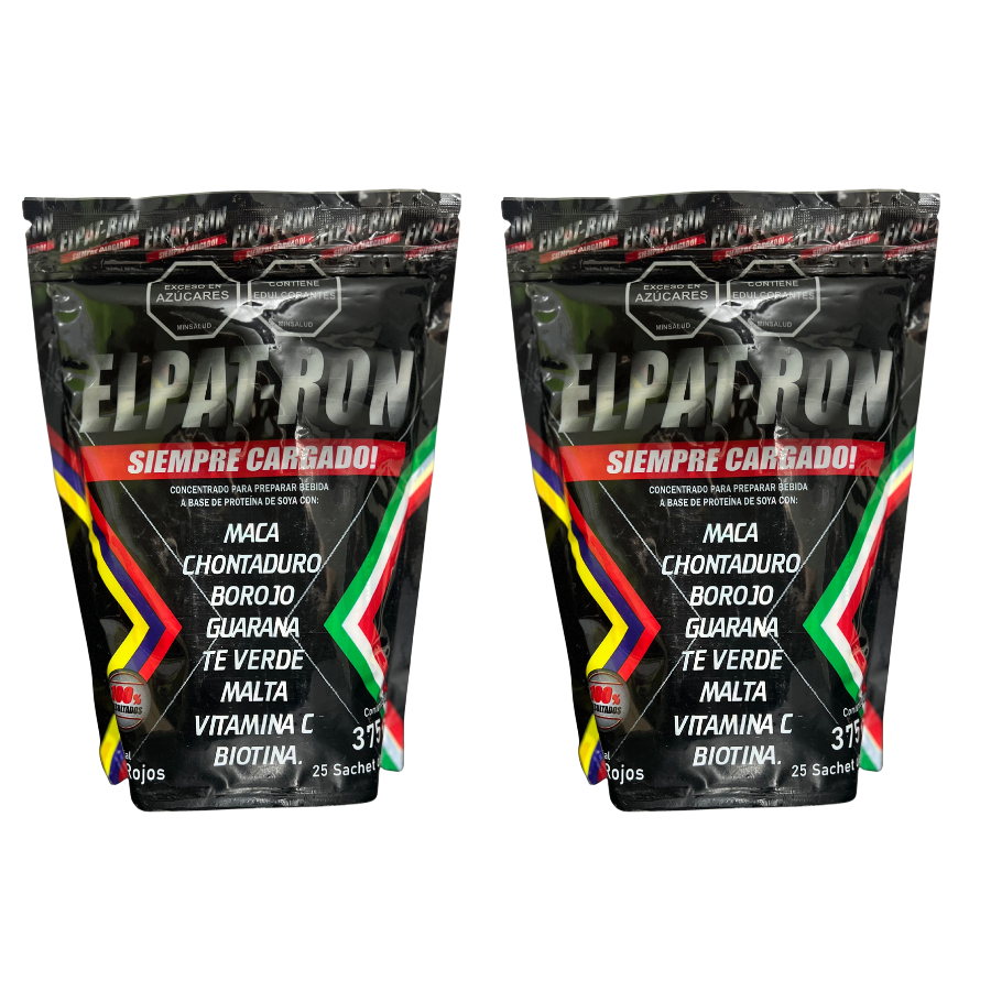 2 PACK EL PATRON CON 25 SOBRESC/D DE 15 ML