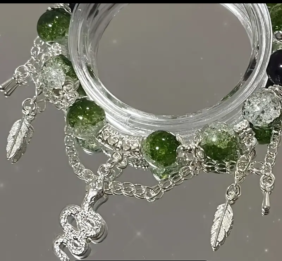 Pulsera Slytherin cuentas Harry Potter